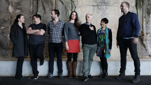 Ensemble: Lee Lewis from Griffin Theatre Company, Sydney Festival director Wesley Enoch, Eamon Flack from Belvoir Street Theatre, Vanessa Wright from Old Fitz Theatre, Mark Kilmurry from Ensemble Theatre, Annette Shun Wah from National Theatre of Parramatta and Andrew Henry from Old Fitz. 