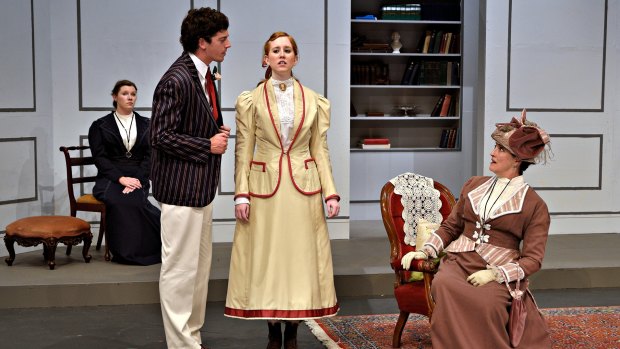 Lady Bracknell in interrogation mode during  The Importance of Being Earnest.