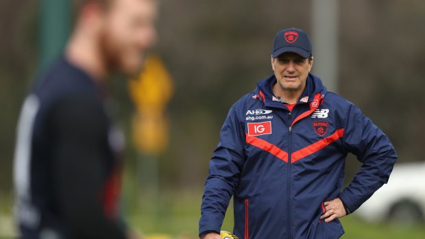 Coach Paul Roos looks on during a training session at Gosch's Paddock on Friday.