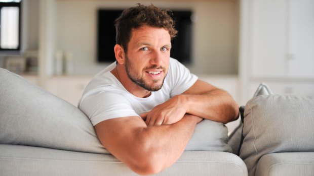 Port Adelaide captain Travis Boak relaxes at home.