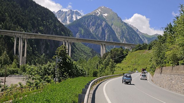 Italian roads can offer stunning views, as well as chaos.