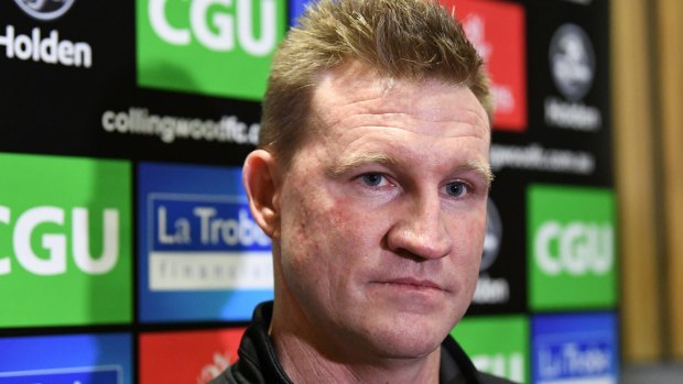 Safe: Nathan Buckley has been told he is safe until the end of the season. 