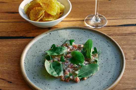 Omnia's steak tartare.