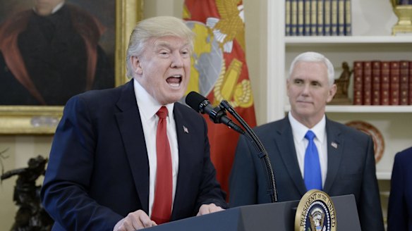 Pence with President Donald Trump in the Oval Office.