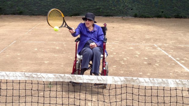 Joan Russell was a keen tennis player