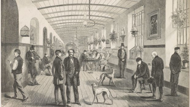 The Royal Hospital of Bethlem - the Gallery for Men (1860). 