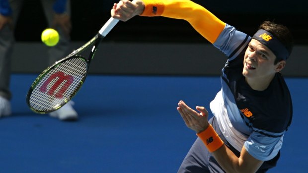 Australian Open 2016. Stan Wawrinka Vs Milos Raonic. 25 January 2016. The Age Sport. Photo: Eddie Jim.