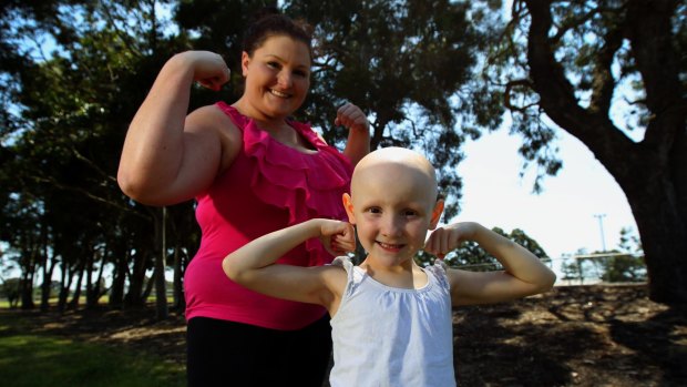 Melissa Sorbello and  four-year-old daughter Kiara are raising awareness of alopecia.