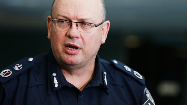 Victoria's Chief Commissioner of Police  Graham Ashton warns of union officials using members of outlaw motorcycle gang to pay fees. 