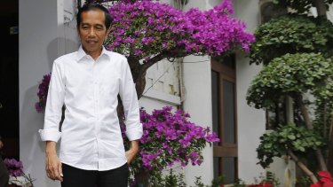 He's the man: Indonesia's new President Joko "Jokowi" Widodo  was sworn in on Monday. 