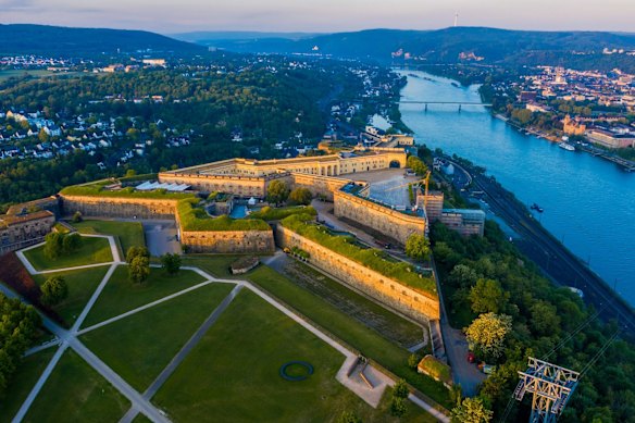 SatJan28SixBestDanube
Six of the Best Buildings on the Rhine-Danube by Brian Johnston
EHRENBREITSTEIN FORTRESS, KOBLENZ, GERMANY
credit: GNTB(handout photo downloaded fromÂ  German Tourist Board https://dam.germany.travelÂ  for use in Traveller, one time print &amp; online use only, no syndication)
