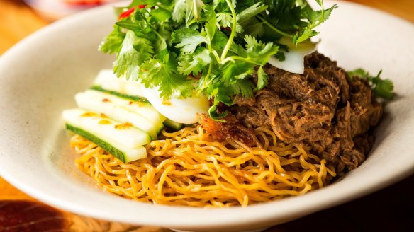West of Kin's shredded duck and egg noodle.