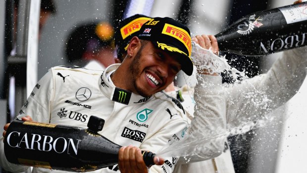 It was a record fifth British Grand Prix for Lewis Hamilton.