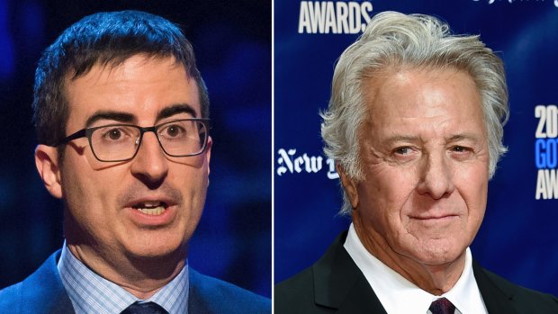 John Oliver says his recent confrontation with Dustin Hoffman didn't achieve anything.
