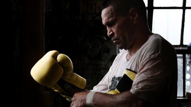 Gloves on: Anthony Mundine is positioning himself for a unexpected return to the ring.