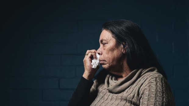 Narelle King, mother of Steven Freeman who died in custody at the Alexander Maconochie Centre earlier this year.