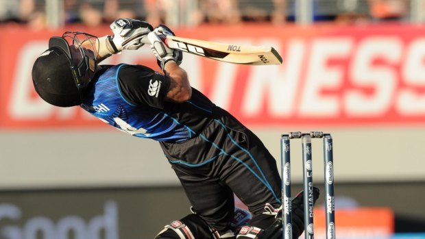 Dodging a bullet: New Zealand hung on to win by just one wicket.