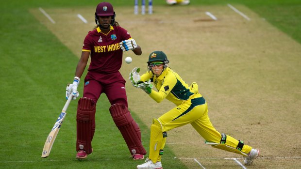 Quick retort: Australia wicketkeeper Alyssa Healy.