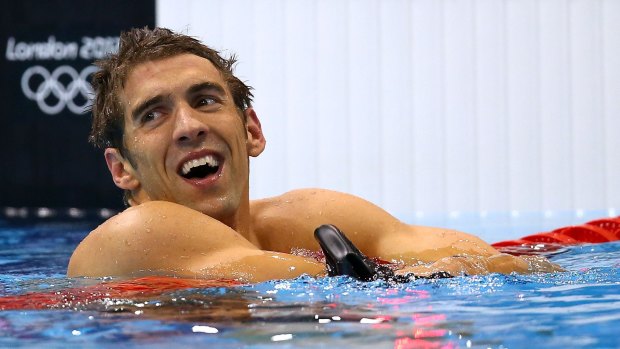 What was meant to be the farewell: Michael Phelps wins relay gold in London.