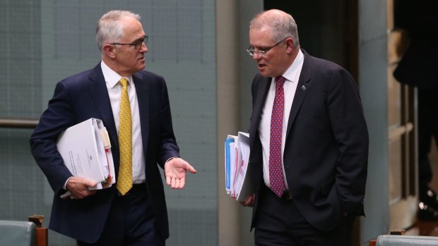 Divisions? Prime Minister Malcolm Turnbull and Treasurer Scott Morrison.