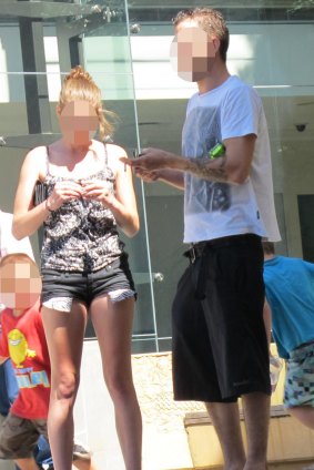 A woman wore these short-shorts while inside the Ipswich Magistrates Court.