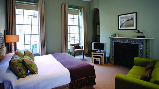 The suites are furnished in elegant creams, browns, eggshell blues, burgundy, sage and greys, with a nod to Georgian tradition. 