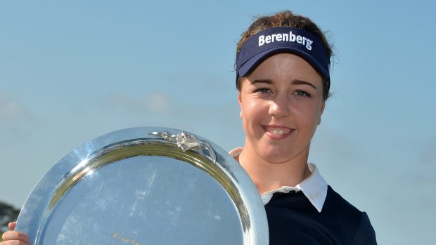 Maiden win: England's Georgia Hall clinched her first victory since turning professional.