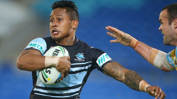 Gone: Cronulla's Ben Barba tested positive for cocaine and has parted ways with the Sharks.