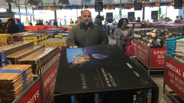 Big-screen TVs proved a hit when Aldi opened in Perth this year.