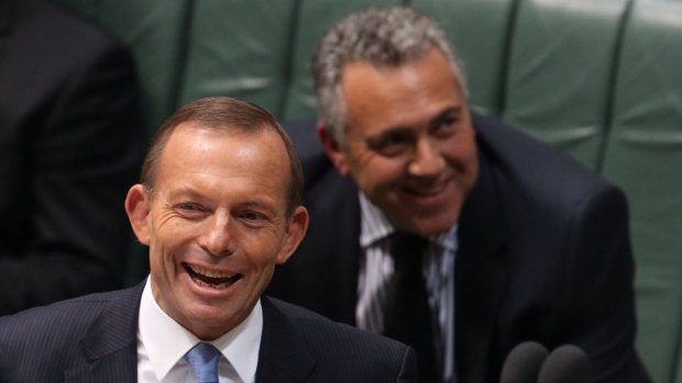 Prime Minister Tony Abbott and Treasurer Joe Hockey don't have a lot to laugh about these days but Mr Abbott says a change of leadership is not an option. 
