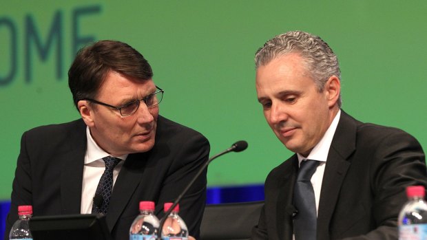 Andrew Penn (right) was Telstra boss David Thodey's effective Number Two in his role as chief financial officer.