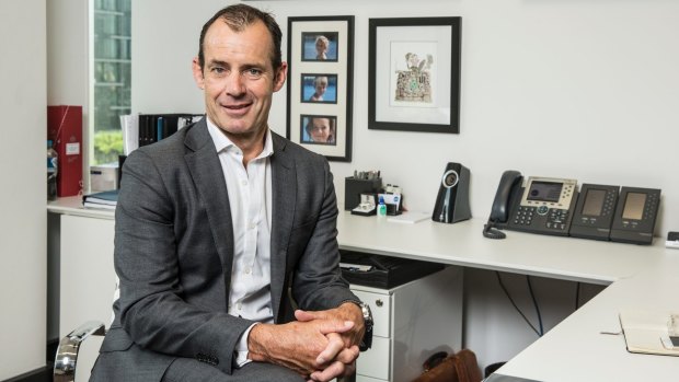 Network Ten chief Paul Anderson. The company booked a $125 million write-down on its TV licences.