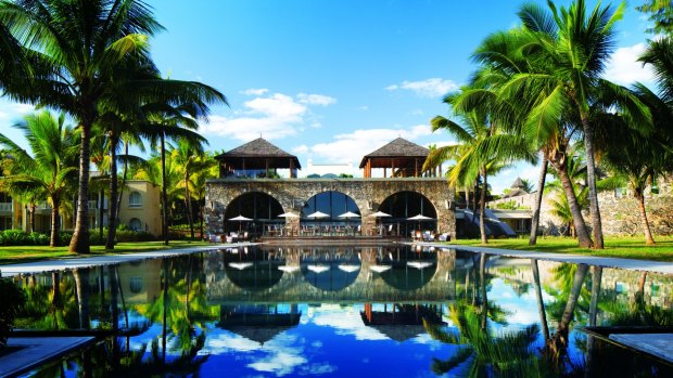 Mercado restaurant at Outrigger Mauritius Resort serves a buffet breakfast.
