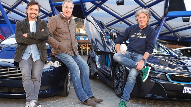 Ice-cream row: Richard Hammond, Jeremy Clarkson and James May.