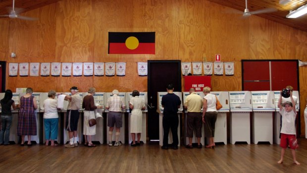 The cardboard voting stall is an Australian invention.