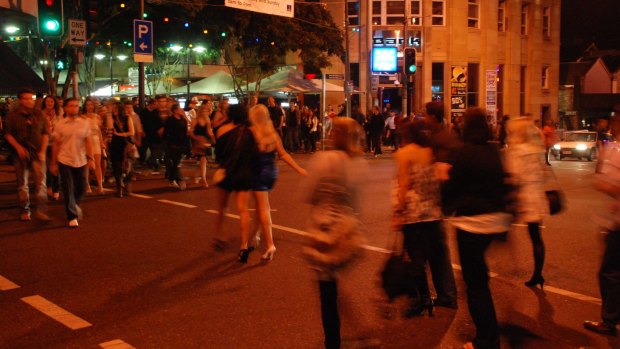 Crowds at Fortitude Valley on a weekend.