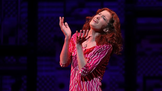Esther Hannaford as Carole King in the Sydney production of Beautiful.