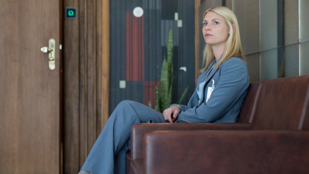 Claire Danes as Carrie Mathison in <i>Homeland</i> season five.