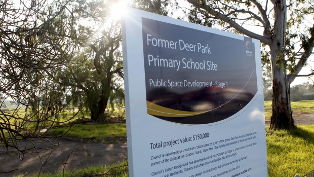 The site of the old Deer Park Primary School was put up for sale in 2014.