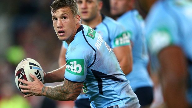 Needs to be more involved: Blues halfback Trent Hodkinson.