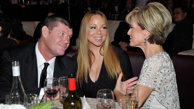 James Packer, Mariah Carey and Foreign Minister Julie Bishop  attend the G'Day USA 2016 Black Tie Gala.