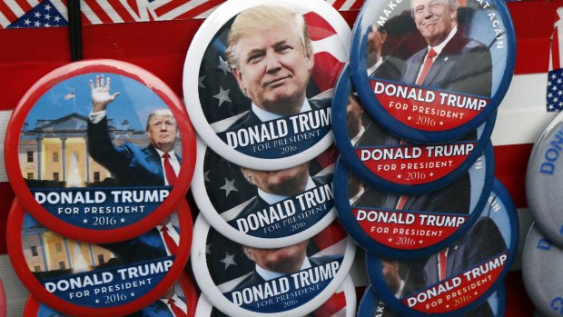 God save America: Donald Trump election merchandise.