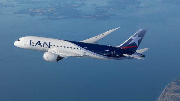 LAN Airlines has begun flying its new Boeing 787 Dreamliners between Sydney and Santiago via Auckland.