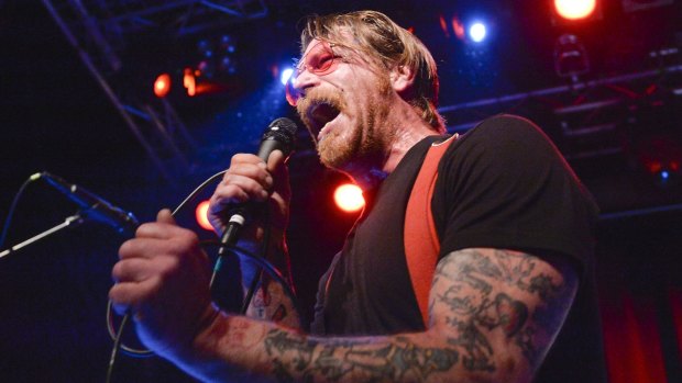 Angry response: Jesse Hughes of Eagles of Death Metal feels French gun laws failed the victims of the Bataclan attack.