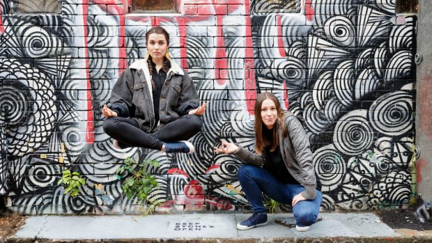 Erica and Sally of the hip hop group Coda Conduct, who are playing at Transit Bar on Friday.