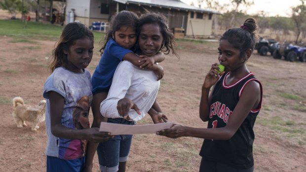 Young people of the Molly Springs community, Wijilawarrim, in the Kimberley Region of Western Australia.