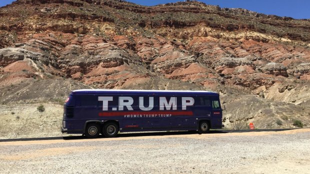 On the highways and byways, the T. Rump bus rolls on.