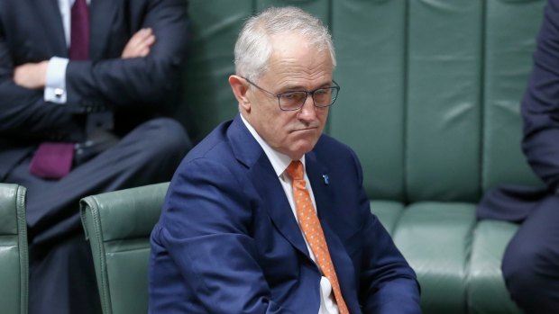 Prime Minister Malcolm Turnbull during question time earlier this month.