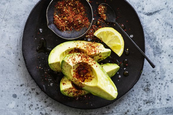 Adam Liaw's avocado shichimi dish can be made in two minutes.