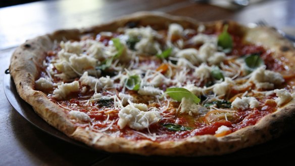 Gigi's plant-based Regina pizza with tree-nut ricotta.